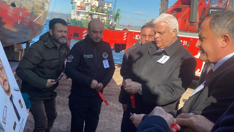 Şehit Merhum Ahmet Serkan Yarımoğlu'nun Adını Taşıyan Gümrük Muhafaza Deniz Botu Denize Törenle İndirildi